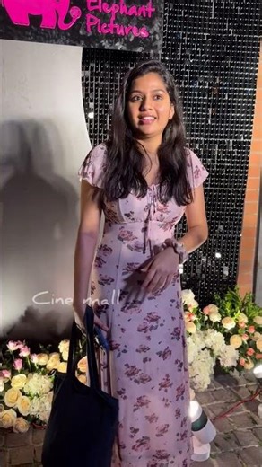 rambai movie heroine Spotted at Pink Elephant Pictures 10 Years Celebrations🎉 #PinkElephantPictures