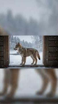 The Wolf Had to Choose Between Two Worlds #nature #animals #shorts