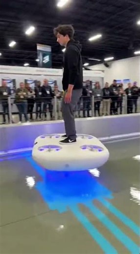 Hoverboard Glides Over Water