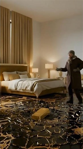 THIS MOLTEN GOLD EPOXY IS INSANELY SATISFYING ✨💛 Melted Gold Floor