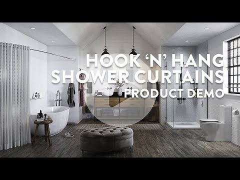 How to use your Hook 'n' Hang Shower Curtains