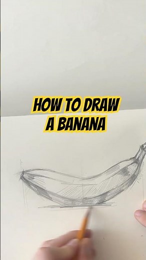 How to draw a banana - realistic #drawing #sketch #art #banana