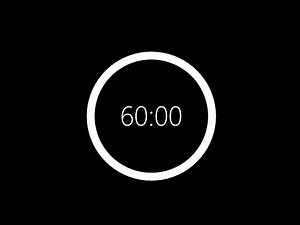 60 Minute (1Hr) Visual Countdown Timer – Concetration & Calming (No Sound)