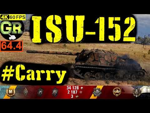 World of Tanks ISU-152 WoT Replay - 7 Kills 3.8K DMG(Patch 1.4.0)