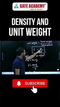 Density and Unit Weight #soilmechanics