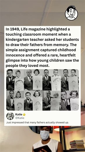 In 1949, Life magazine highlighted a touching classroom moment when a kindergarten teacher asked