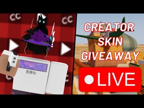 CREATOR SKIN GIVEAWAY LIVE (ROBLOX ARSENAL)