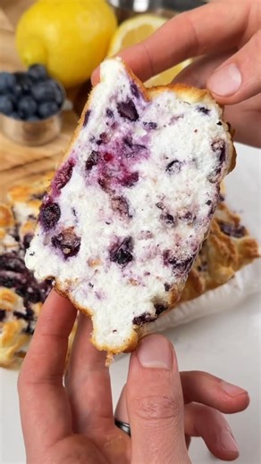 iRick Wiggins on Instagram: "Say “YUM” if you would eat this High Protein Lemon Blueberry Bread 🍞🫐🍋 What you need: 1 cup powdered egg whites 1 cup water 1 cup blended cottage cheese 1/2 cup blueberries 1/2 cup sweetener (I used allulose) Juice of 1 lemon How to make it: 1. Set aside a few blueberries and mash them. 2. Mix the egg whites with water and beat until stiff peaks form. (5 mins) 3. Fold in the blueberries, cottage cheese, lemon juice, and sweetener. 4. Pour into a greased, lined loa