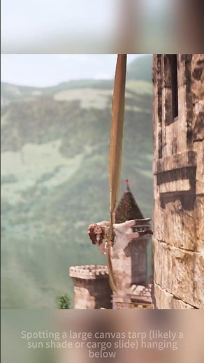 🪡Rapunzel-Style Escape｜Princess Leaps to Canvas Swing｜The Princess (2022) Tower Getaway