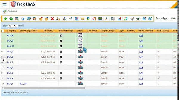 Learn How to Receive Samples in a Batch Using FreeLIMS