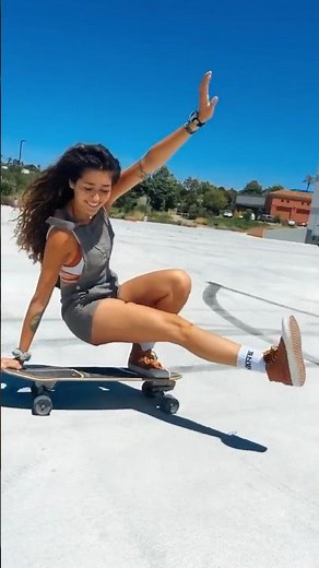 SurfSkate tutorial #surfskate #skate #skatergirl #skateboardgirl #tutorial #beginners #carverskate