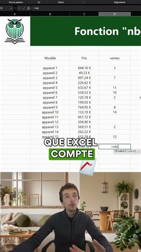 Tu veux compter rapidement des cellules avec des nombres dans Excel ?