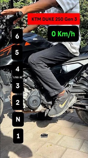 Maximum speed for each gear on a KTM Duke 250 2026 Top Speed #shorts #ktmindia #duke250