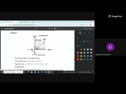 Semmozhi IAS Academy - UG TRB Maths-Integral calculus -change the variable of double integral