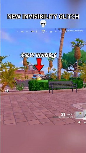INSANE Invisibility Glitch 💀 #relishh #fortnite