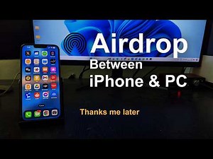 Airdrop between iPhone & Windows PC | Easy File Transfer From iPhone to Windows 10/11