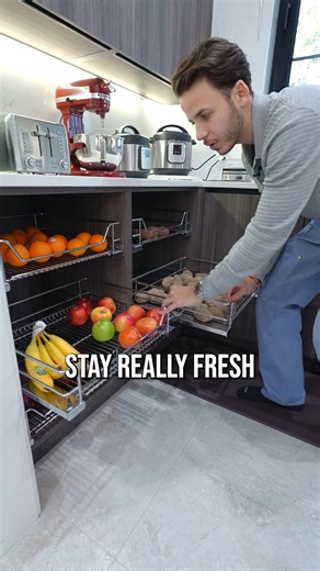 The Kitchen Guy on Instagram: "Staying clutter free is so easy with these wire drawers! Grocery stores hate this one kitchcen hack!"