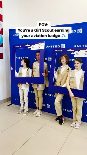 66K views · 638 reactions | Aviation badge: earned! ✈️✅ We invited four Girl Scouts troops to visit our Network Operations Center (NOC) this month to learn the ropes of our airline so they could earn their wings. Err, badges! | United | Facebook