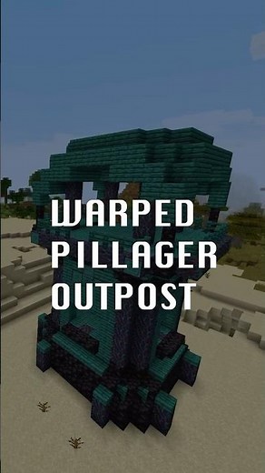 Minecraft Base - Warped Pillager Outpost! #minecraft