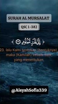 🍀Surah Mursalat 1-38 📖✨ #qurantilawat #quranrecitation #quran #alquran #fyp