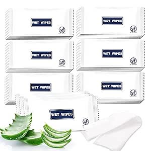 100 Pack Wet Wipes Individually Wrapped, Unscented Travel Hand Wipes, Clean Hands Quickly, Individual Wet Wipes Bulk for Homeless, Suitable for Restaurant, Wedding, Barbecue