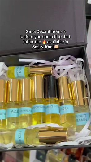 *WHAT IS PERFUME DECANT?* Decant perfume is the process of transferring a fragrance from its original, large bottle into a smaller, reusable vial, often called a decant. This makes the scent more portable, affordable for sampling, and allows for the sharing of expensive or niche perfumes. A decant is a genuine sample of a perfume, not a counterfeit. ✅Authentic product: The fragrance inside a decant is the same as the original, full-sized bottle. Decanting is not creating a fake; it's repackaging