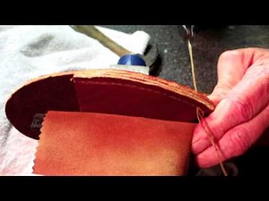 DIY leather axe sheath Part 3 Finish