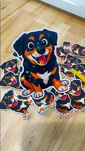 Making holographic stickers with Cricut print then cut