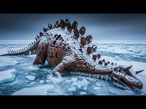 Frozen Abandoned Allosaurus Dinosaur Found Trapped in Ice | Incredible Full Restoration Process