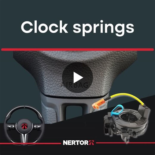 🔧 Did you know that the driver s airbag, horn, and steering wheel controls all depend on a single component? We’re talking about the airbag clock spring. This component, located between the… | NERTOR Automotive Solutions