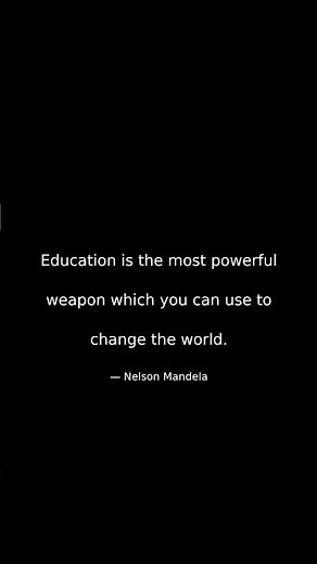 Nelson Mandela's Inspiring Quote on Education