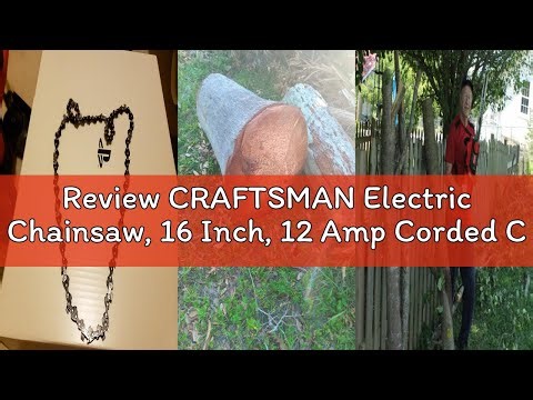Review CRAFTSMAN Electric Chainsaw, 16 Inch, 12 Amp Corded Chain Saw Electric, Ergonomic, Powerful M