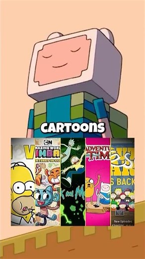 Top 5 Minecraft Cameos in Cartoons! #animation #shorts