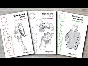 Morpho art book reviews: simplified forms, hands feet, clothing folds creases, Anatomy for artists