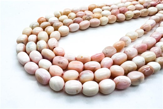 Natural Queen Conch Shell Beads • Petite 6mm Smooth Pebble Barrel Nuggets • Soft Baby Pink & Ivory Shell for Artisan Jewelry Supply - QC20 - Etsy