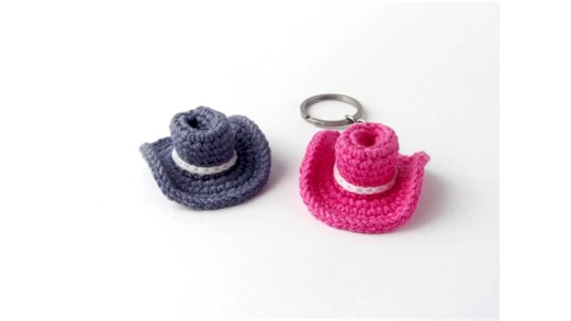 Cowgirl Hat Keychain Crochet Pattern - Etsy
