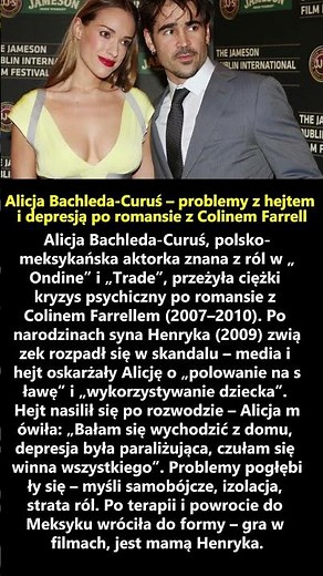 Alicja Bachleda-Curuś – problemy z hejtem i depresją po romansie z Colinem Farrell!