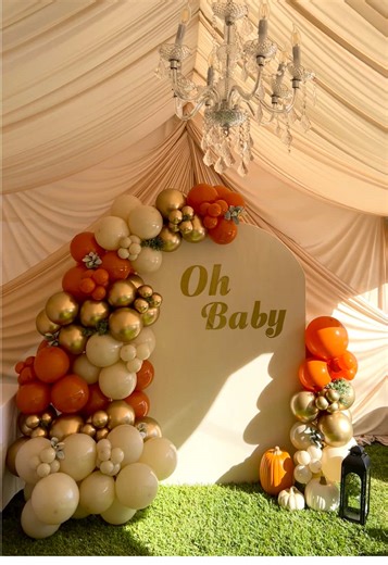 Colorful Balloon Decor for Fall Celebrations