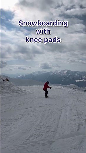 snowboarding with knee pads