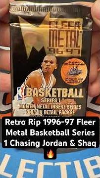 Retro Rip 1996-97 Fleer Metal Basketball Series 1 Chasing Jordan & Shaq 🔥