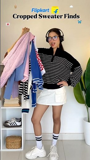 Flipkart Cropped Sweater Haul 🤩 #shorts #youtubeshorts #trending #viral #flipkarthaul #winterhaul
