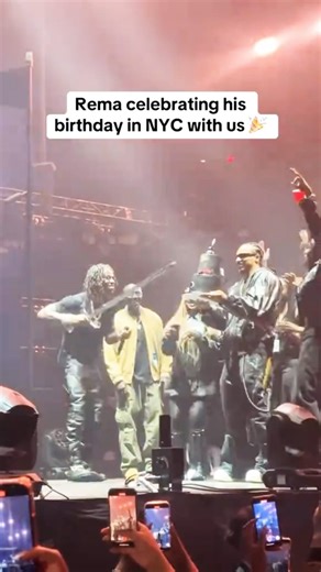Rema celebrated his birthday in NYC