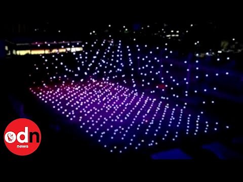 1,100 Drones Put on Incredible Light Show in China