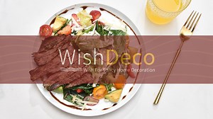 WishDeco White Dinner Plates Set of 6, Porcelain Salad Plates 9 Inch, Modern Kitchen Plate, Round Serving Dishes, Microwave and Dishwasher Safe, Scratch Resistant, Smooth Glaze