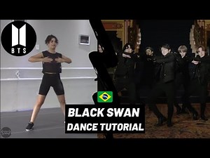[Tutorial] como dançar Black Swan do BTS 방탄소년단 │dance tutorial em Português (chorus/refrão)