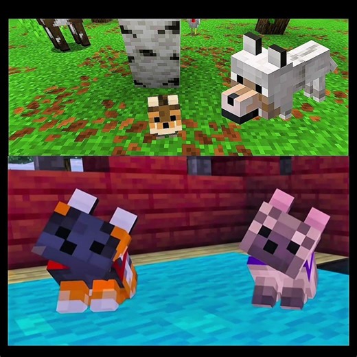 Minecraft Mobs New vs Old.