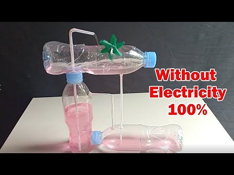 How to Make Automatic Water Fountain Flowing Without Electricity Using Bottle