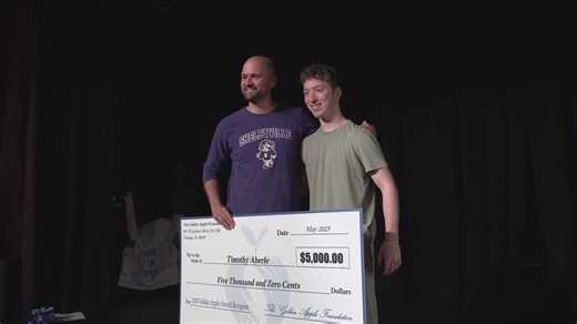 The Golden Apple Foundation recognizes Shelby Co. teacher for education efforts