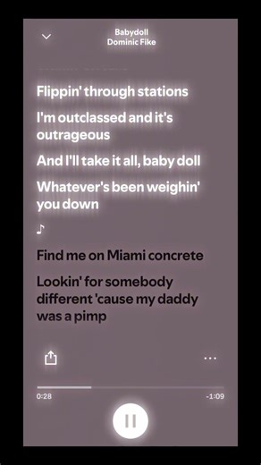 Baby doll | Dominik Fike | #music #hiphop #newmusic #tiktok