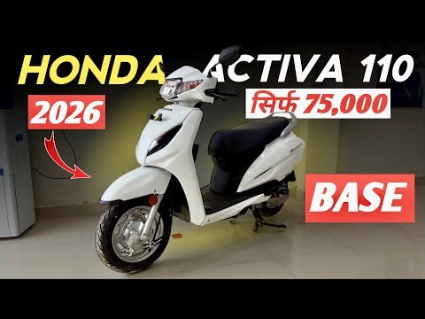 New 2026 Honda Activa 110 Standard Base Model Detailed Review | Price, Mileage